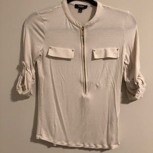 Tan 3/4 Sleeve Shirt Size XS
